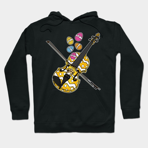 Easter Violin Violinist Musician Hoodie by doodlerob